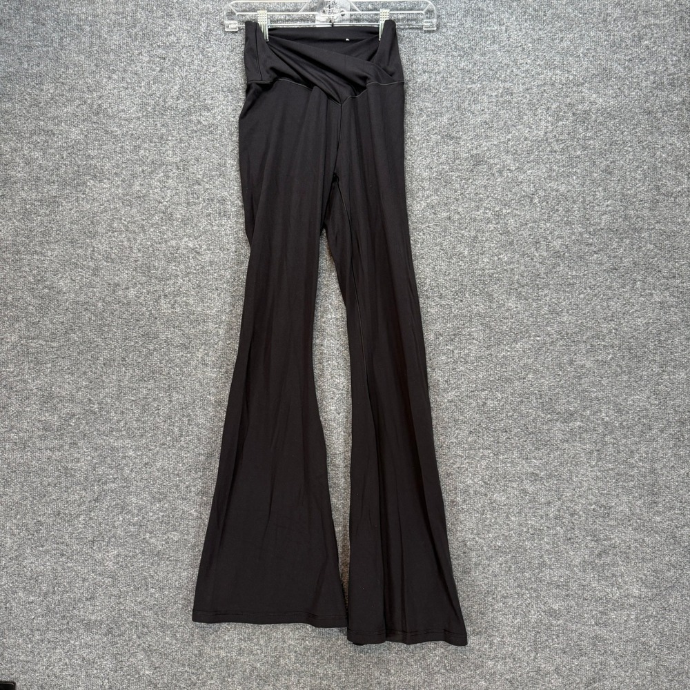 Offline Aerie Flare Leggings Womens Medium Black Crossover High Rise Yoga Pant